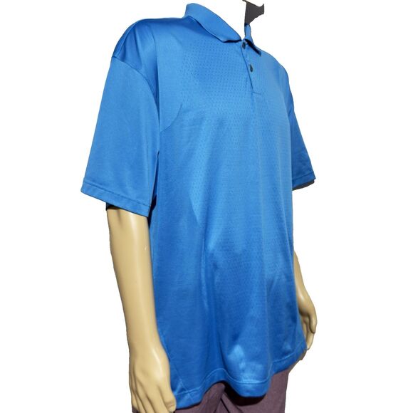 Vintage Nike FitDry Golf Polo Shirt Men’s XXL Blue Performance Athletic EUC - Picture 3 of 8